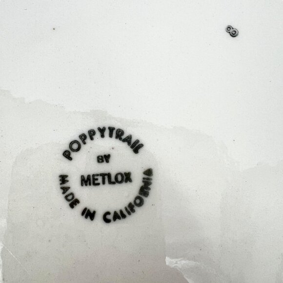 Metlox Poppytrail City Scene Dinner Plates Set Of 2 Vintage California Pottery - Picture 15 of 16